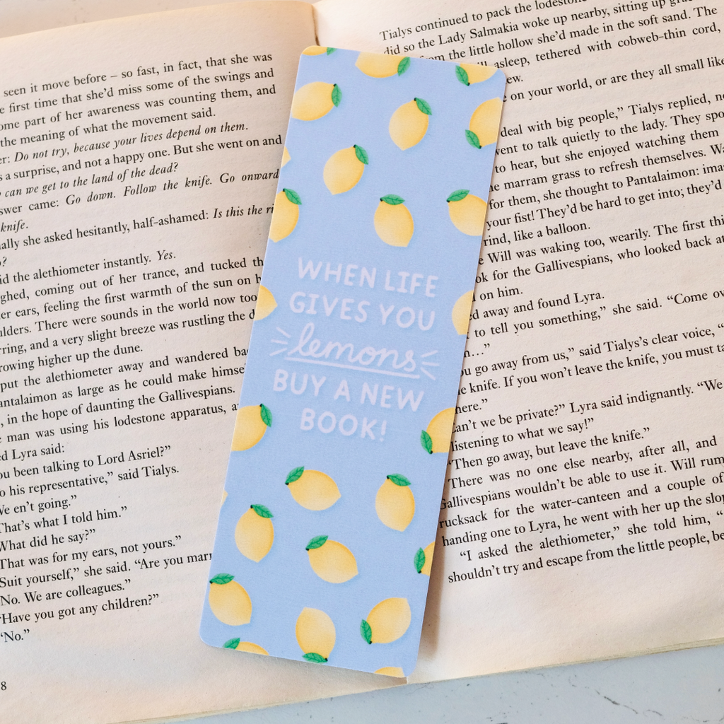 When Life Gives You Lemons Bookmark - Book Lovers Gift