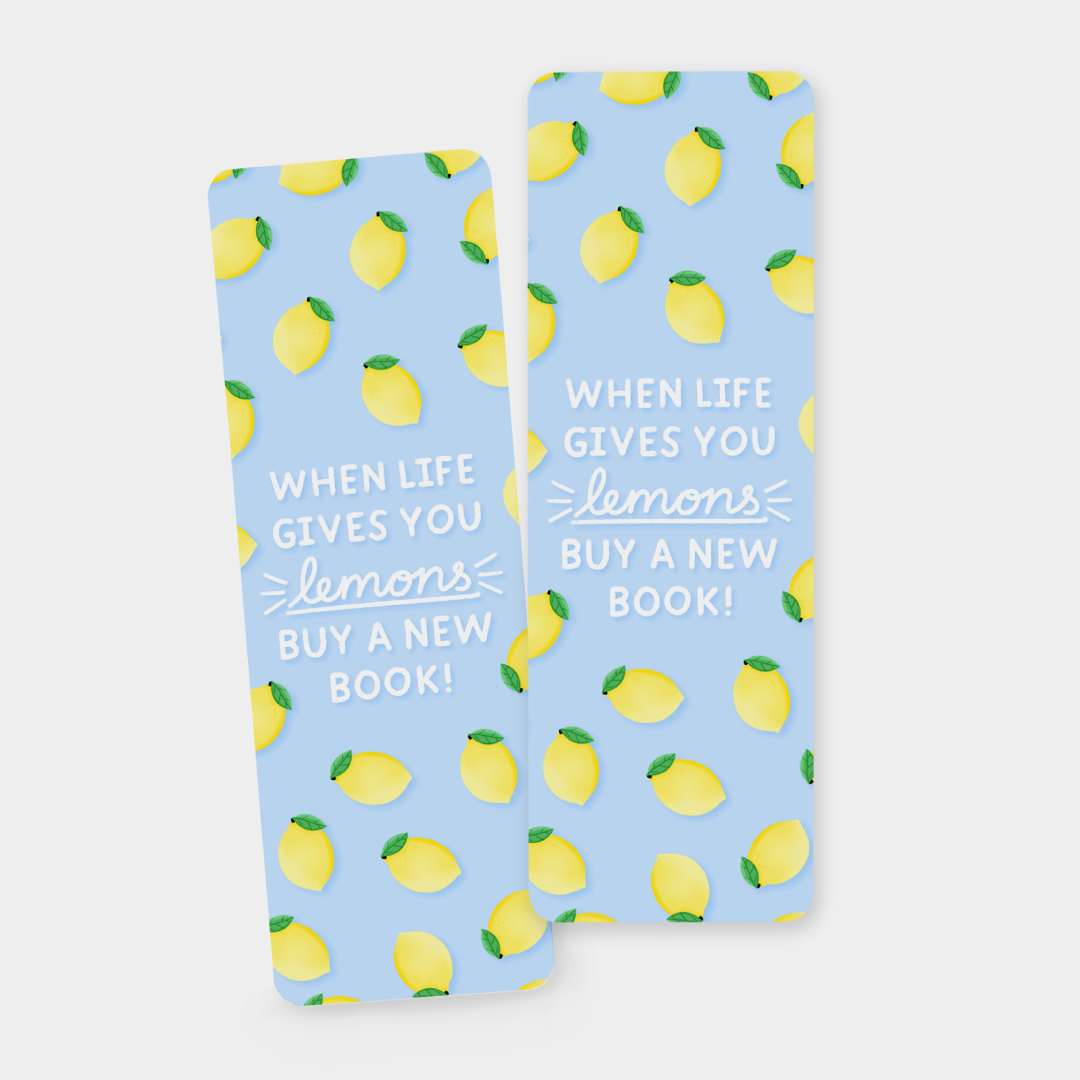 When Life Gives You Lemons Bookmark - Book Lovers Gift