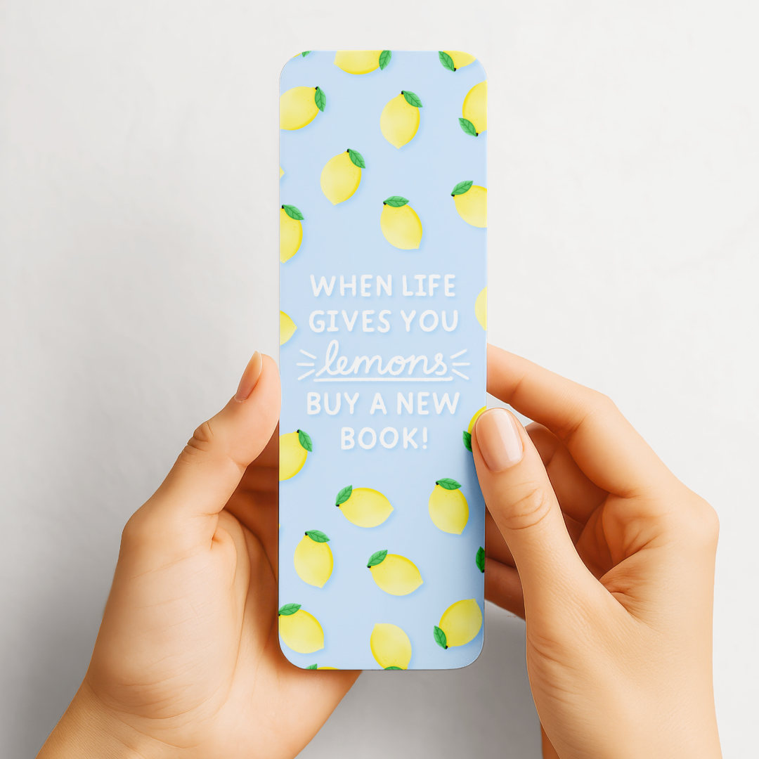 When Life Gives You Lemons Bookmark - Book Lovers Gift