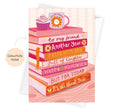 Happy Birthday To My Friend - Foiled Bookish Birthday Card
