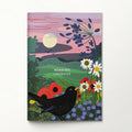 Reading logbook garden song - book journal literary notebook