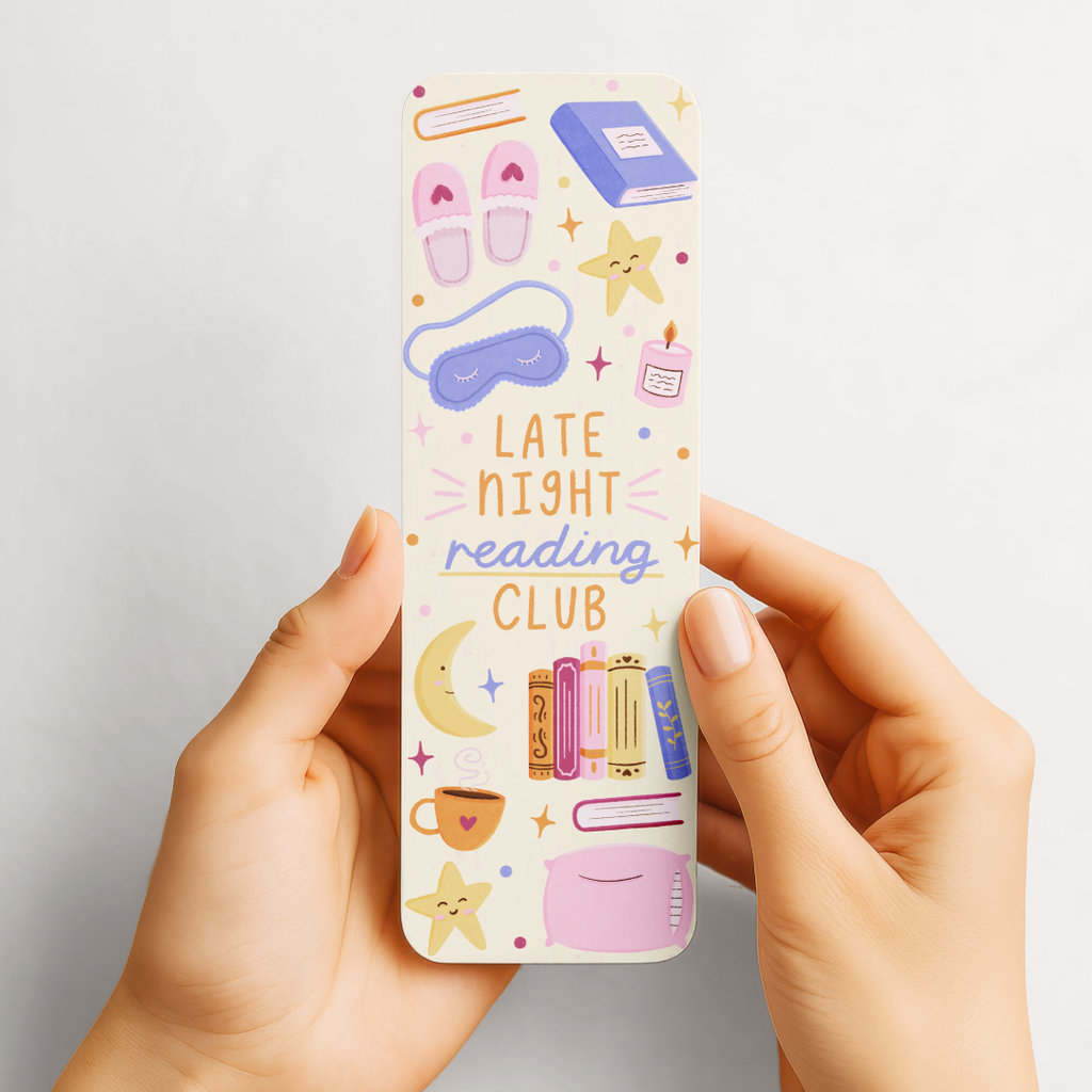 Late Night Reading Club Bookmark - Book Lover Gift