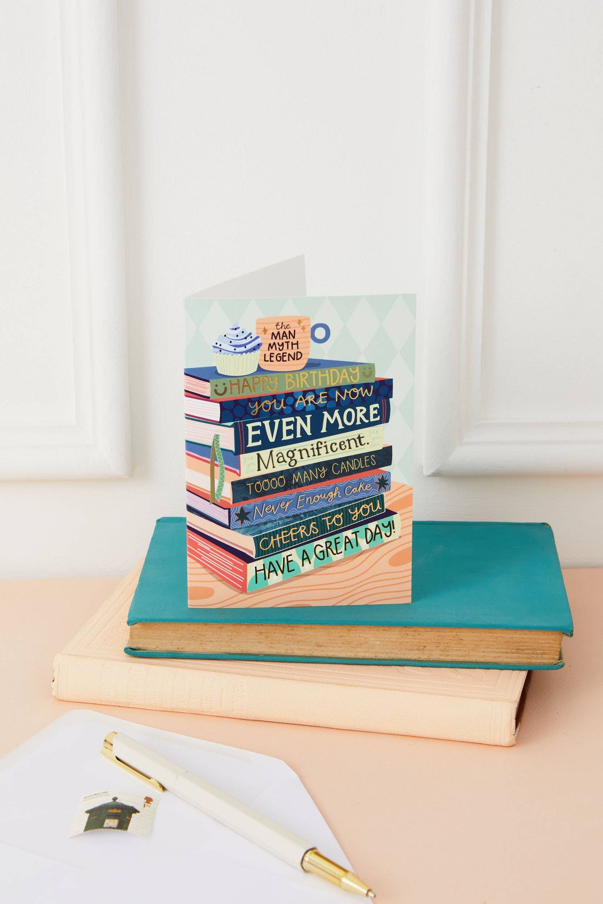 Even More Magnificent Birthday - Bookish Birthday Card for Him - Foiled