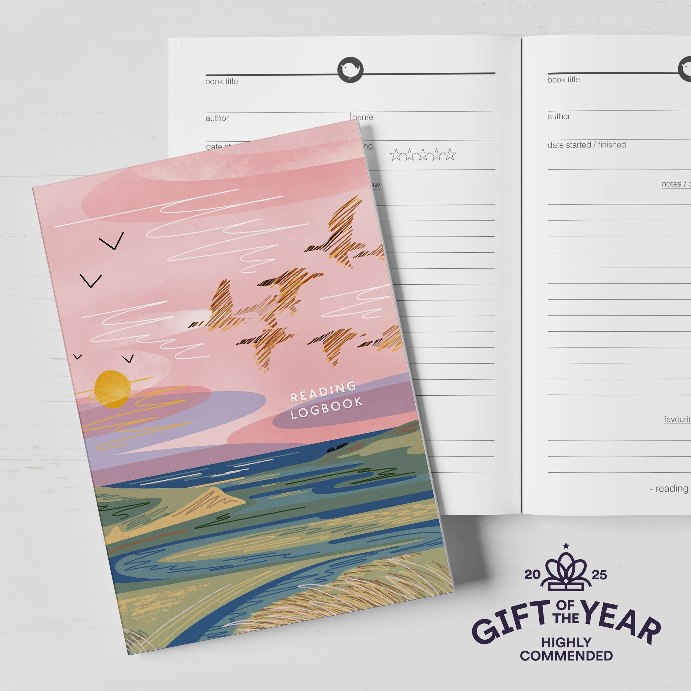 Reading logbook wild geese - book journal