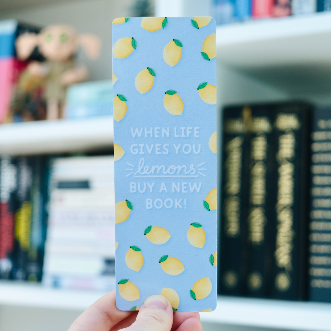 When Life Gives You Lemons Bookmark - Book Lovers Gift