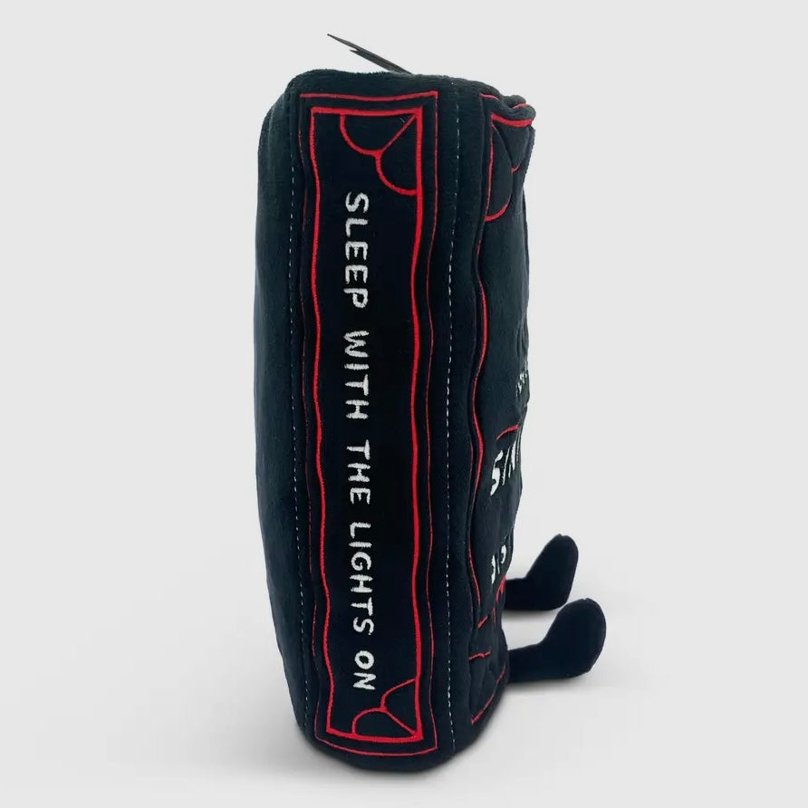 "I Like My Horrors Sinister & Disturbing" Book Plush