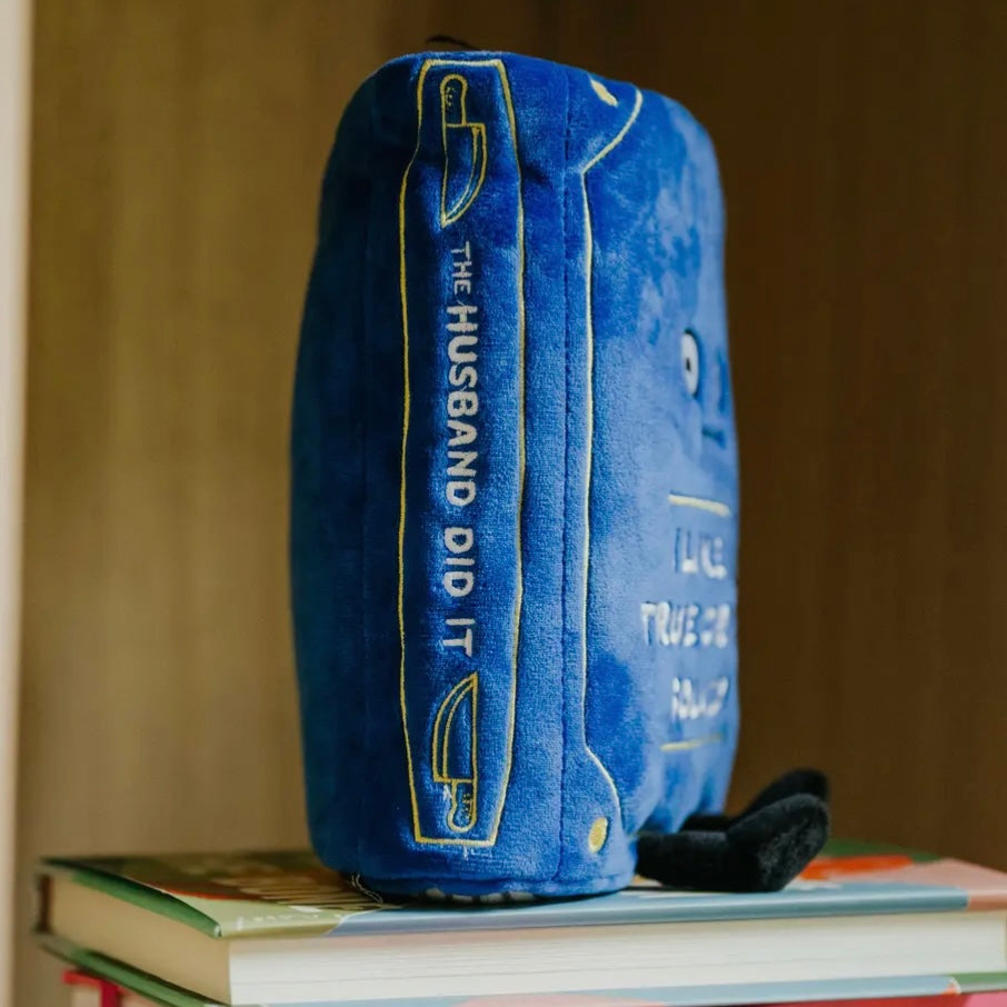 "I Like My True Crime Solved" Book Plush