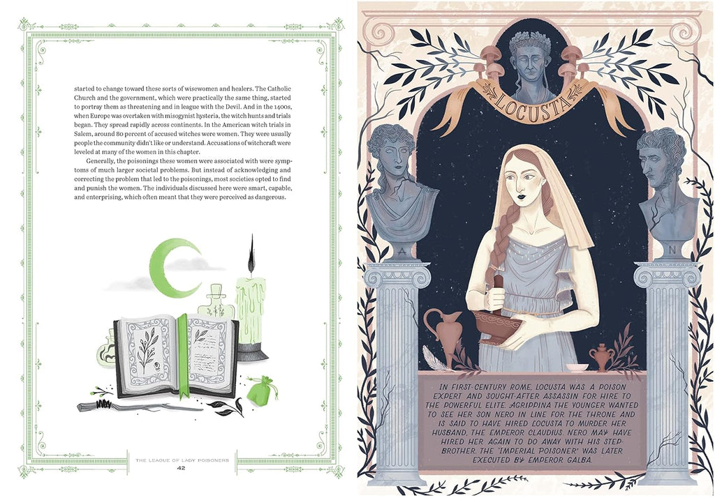 The League of Lady Poisoners : Illustrated True Stories of Dangerous Women by Lisa Perrin