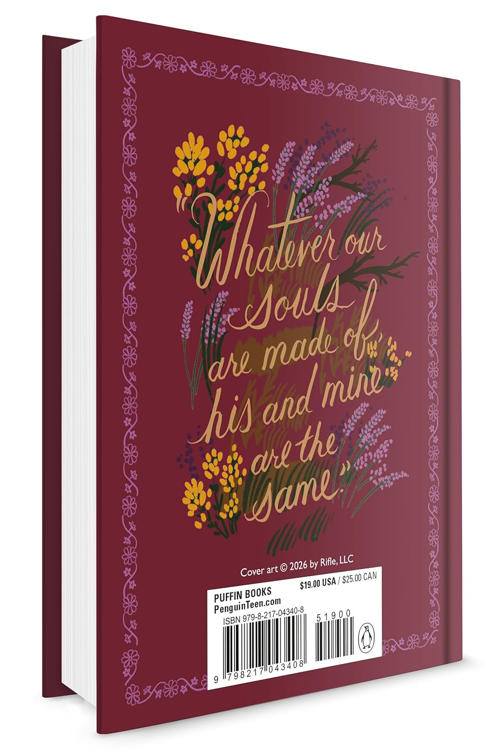 Wuthering Heights by Emily Bronte Puffing In Bloom Edition